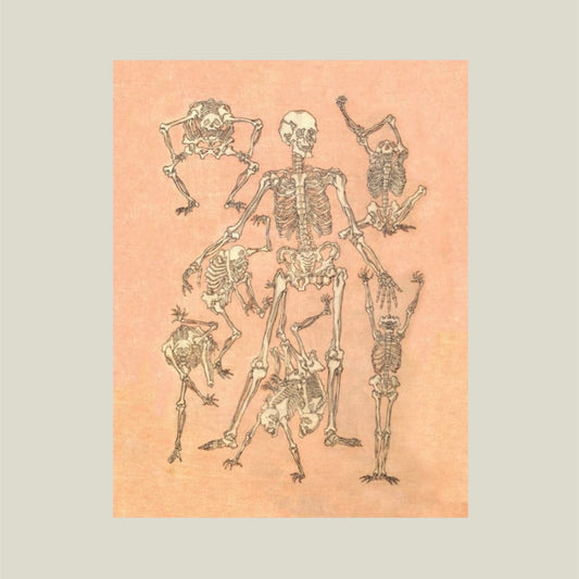 Vintage-Inspired Skeleton Art Print